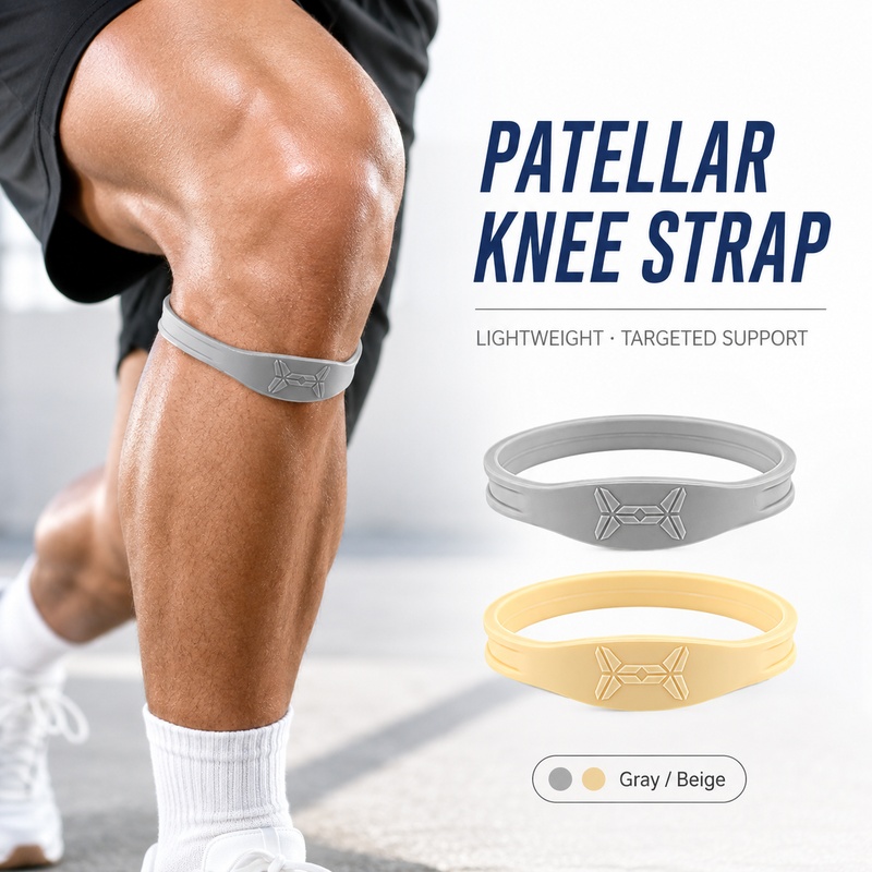 Patellar Knee Strap With Press - Knee Brace Badminton ulasan dan harga