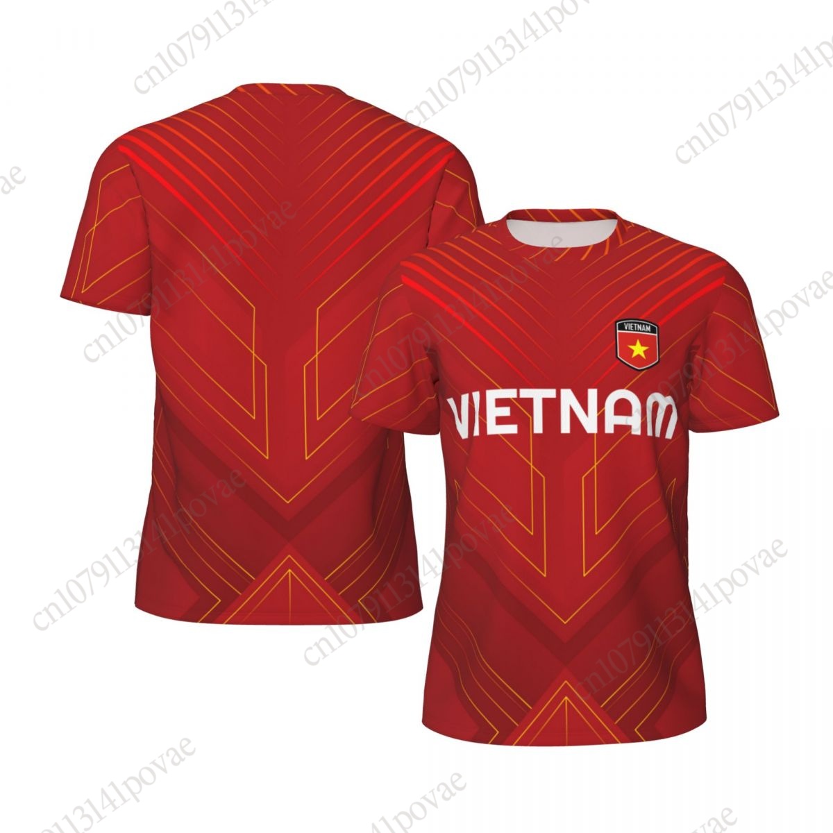 VIETNAM Flag T-shirts Men Wome - Badminton Vietnam ulasan dan harga