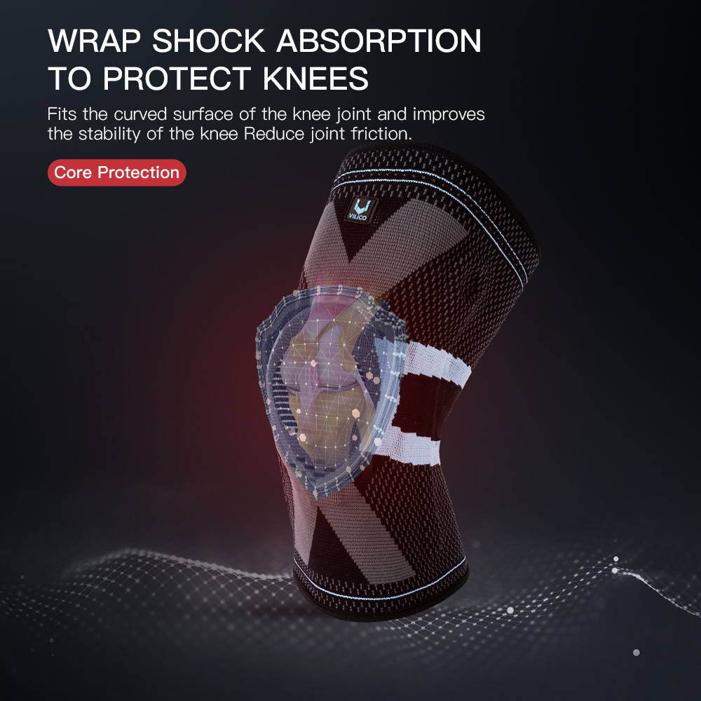 Vilico Fitness Knee Pads Silic - Knee Brace Badminton ulasan dan harga